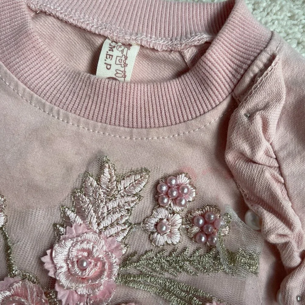 N/A floral sweatshirt